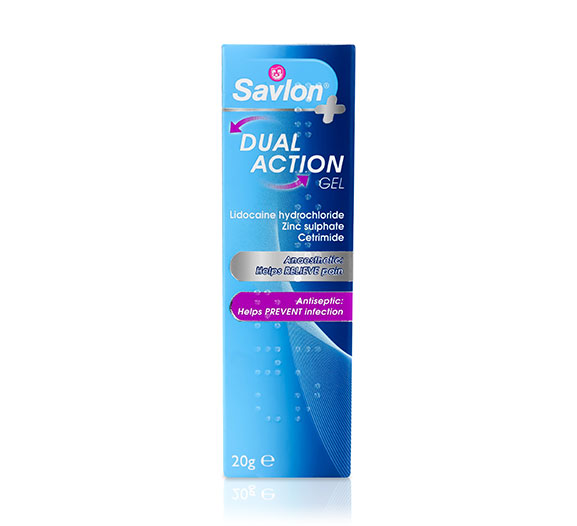 Pack shot of Savlon Dual Action Gel