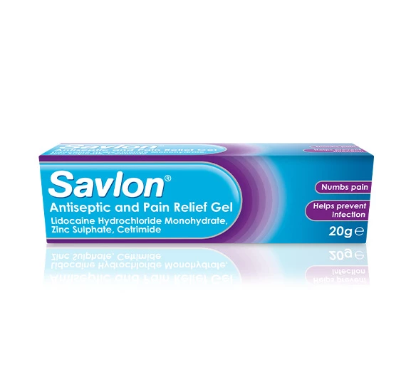 Pack shot of Savlon Antiseptic and Pain Relief Gel