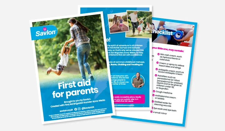 Savlon first aid for parents booklet & guide